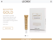 Tablet Screenshot of leorex-cosmetics.com